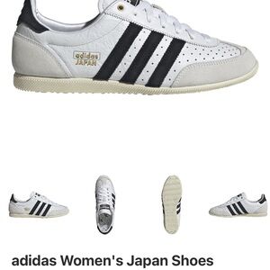 Adidas Women's White and Black Japan Sneakers